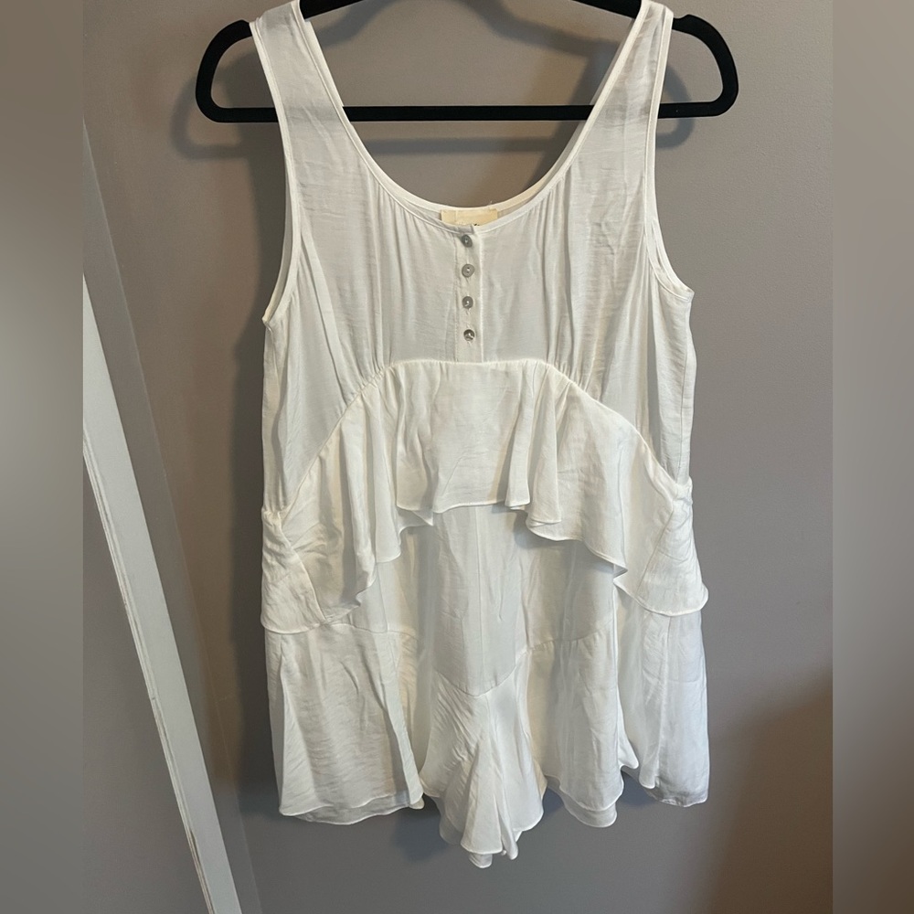 The Korner Anthropologie romper flouncy summer vibes, bridal events